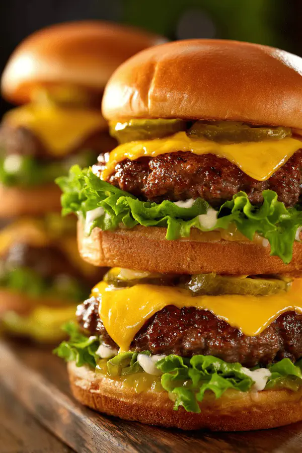 American-Style Double Burgers