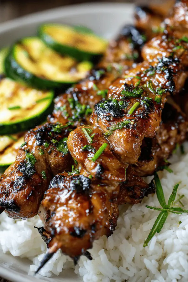 Asian Chicken Skewers Twist