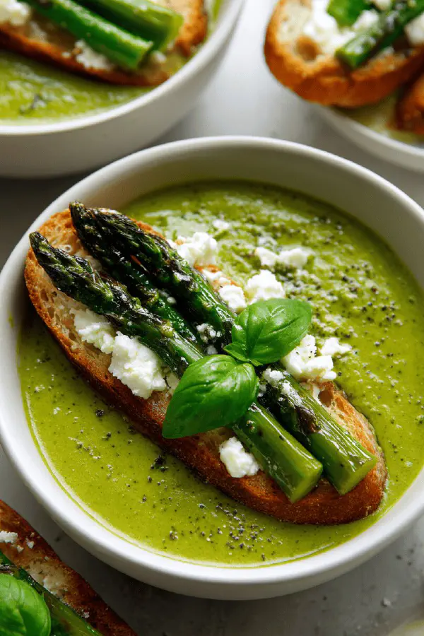 Asparagus Basil Cream Soup