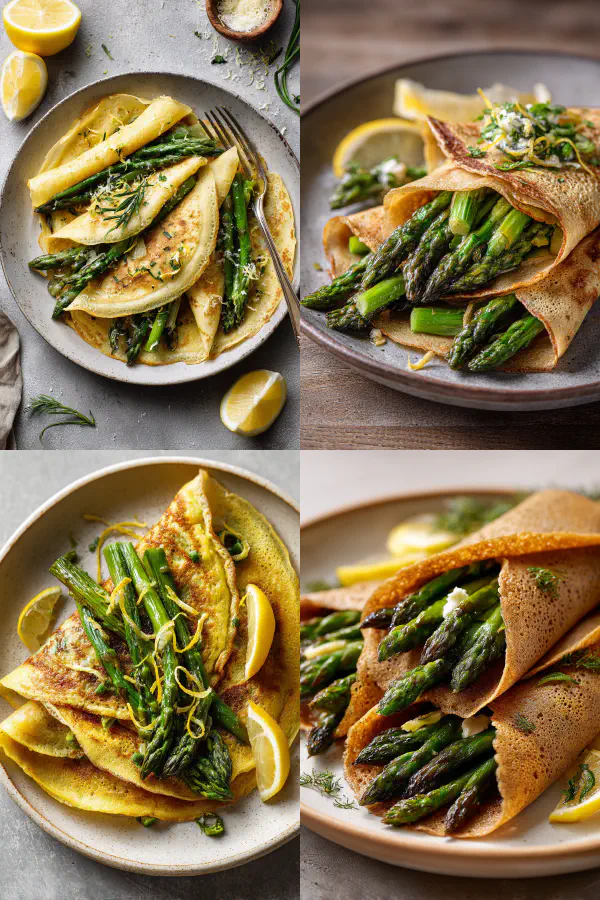 Asparagus Milk Crepes
