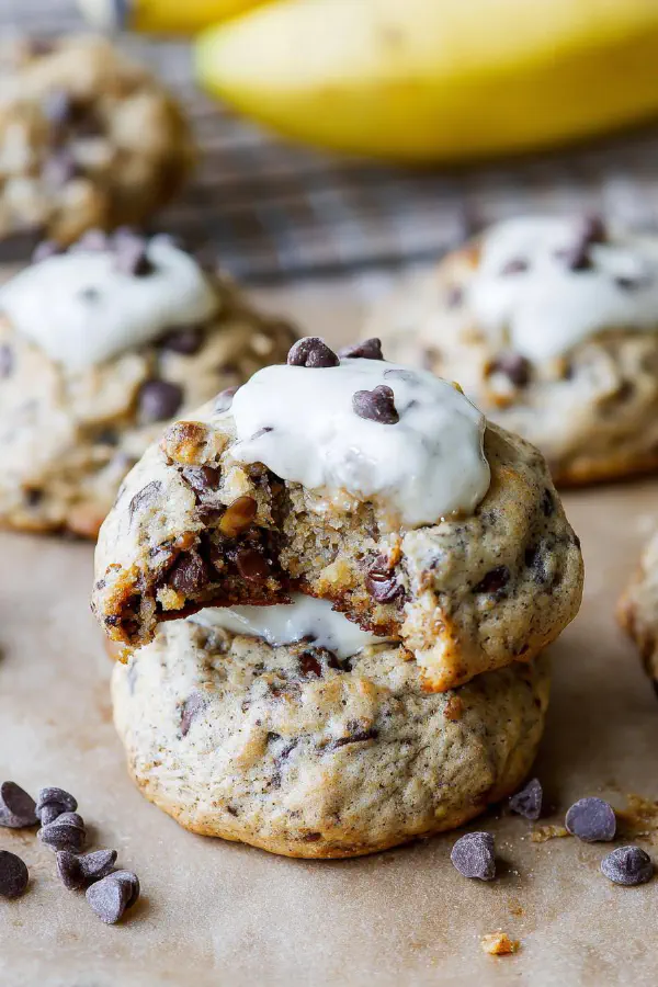 Banana Bread Chocolate Chip Cookies
