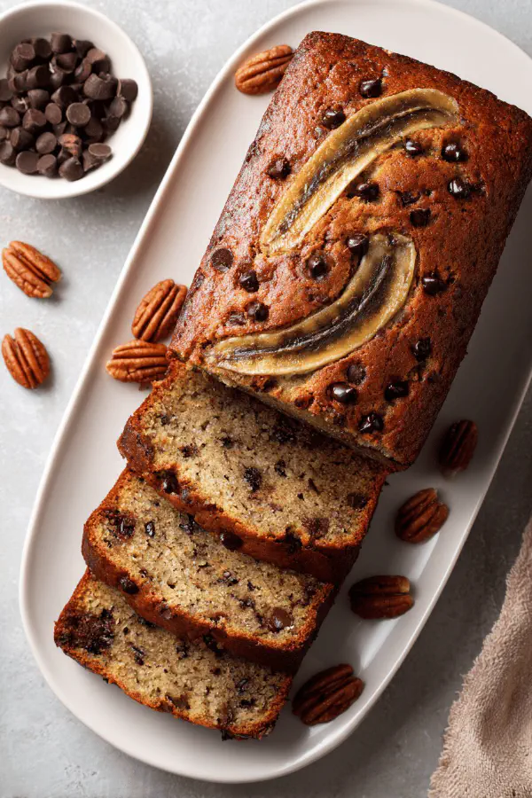 Banana Double Chocolate Loaf