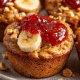 Pear Almond Muffins with Oats