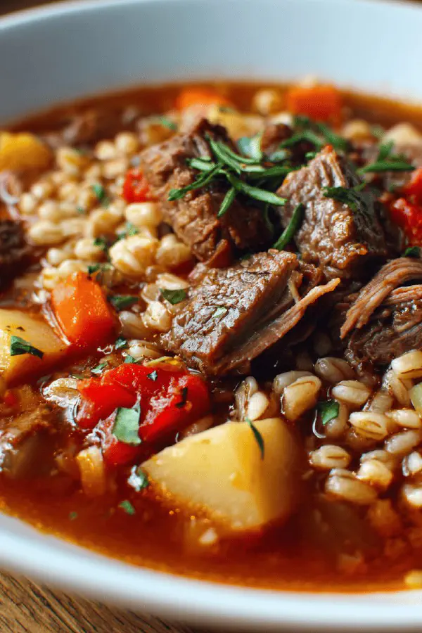 Beef Barley Pressure Soup