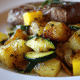 Pork Rack Squash with Mushroom-Cranberry Sauce