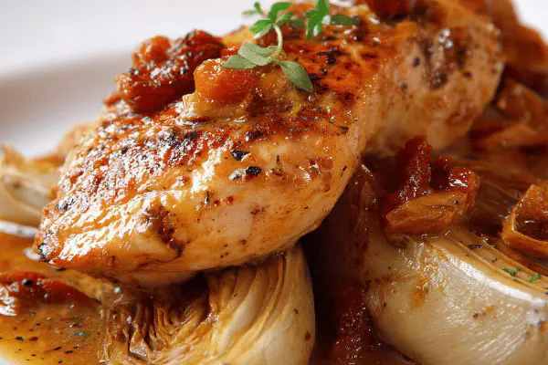 Lamb Leg with Herb Crust and Rosemary Jus