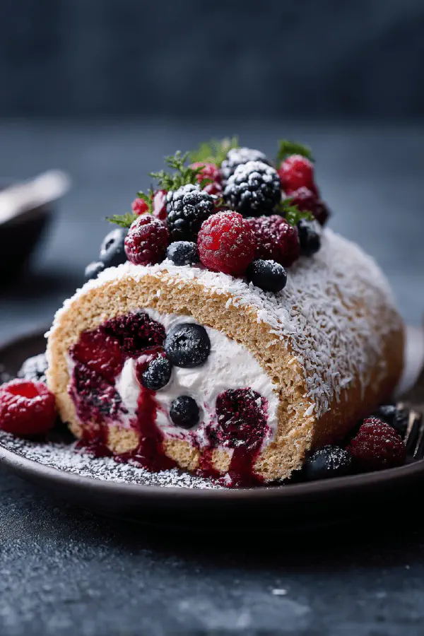Billets with Berries and Coconut