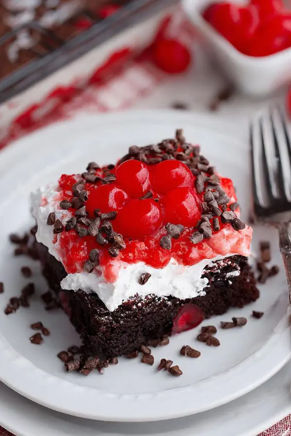 Black Forest Poke Cake Twist