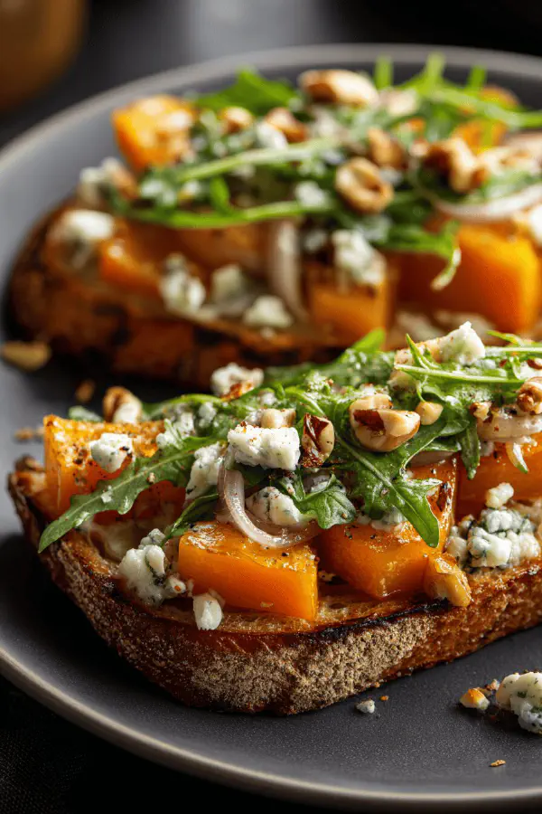 Butternut Tartines Agrodolce
