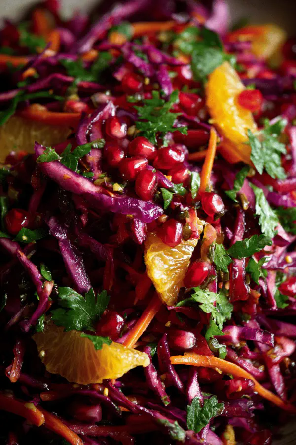 Cabbage Beet Pomegranate Salad Twist