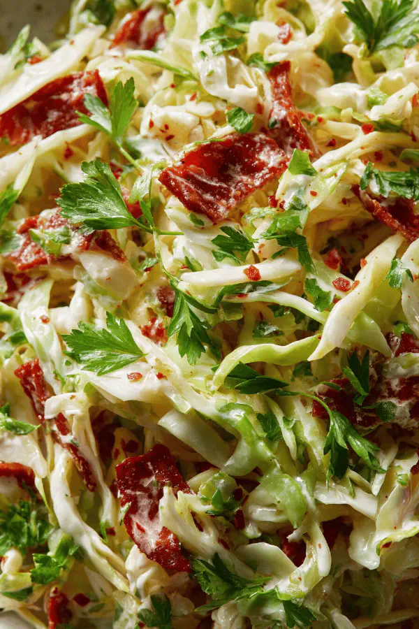 Cabbage Chorizo Slaw Remix