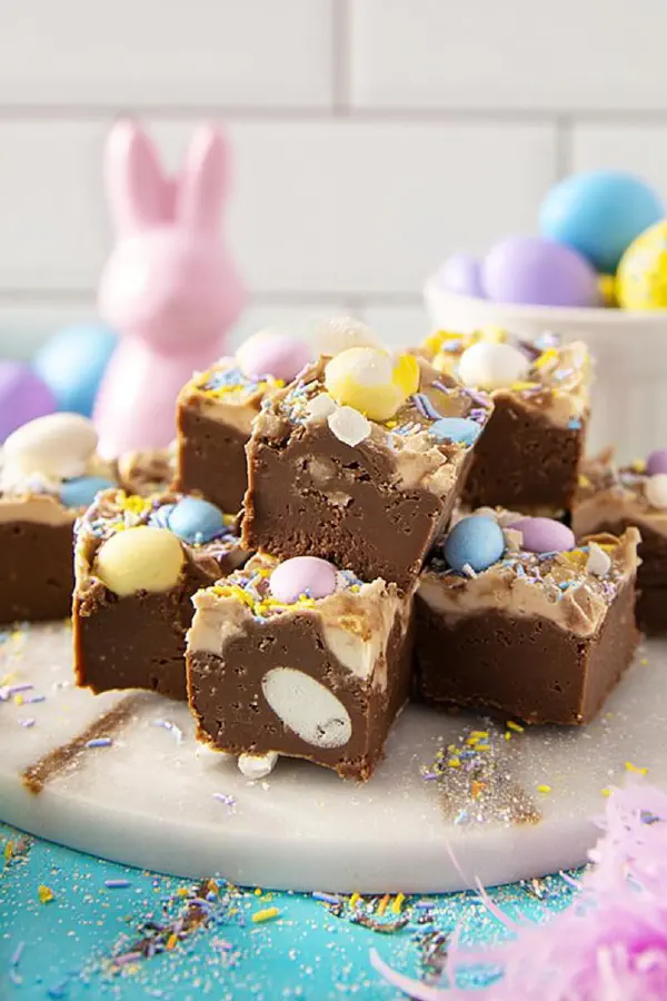 Cadbury Egg Fudge Remix