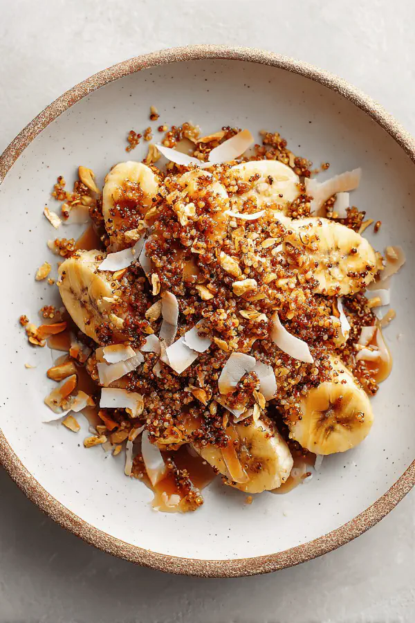 Caramelized Banana Sesame Crunch