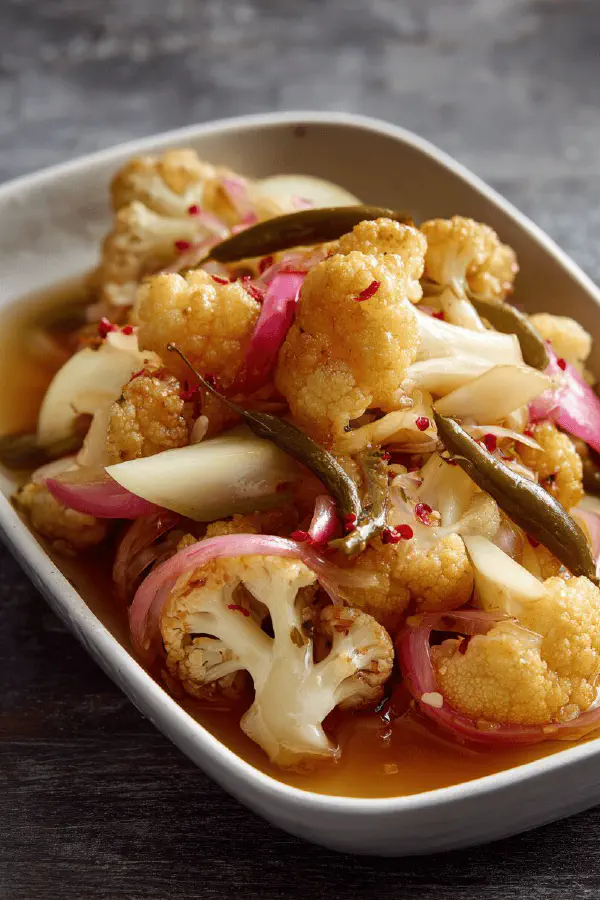 Cauliflower Quick Pickles