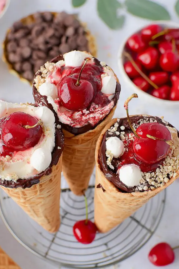 Cherry Cheesecake Cones Remix