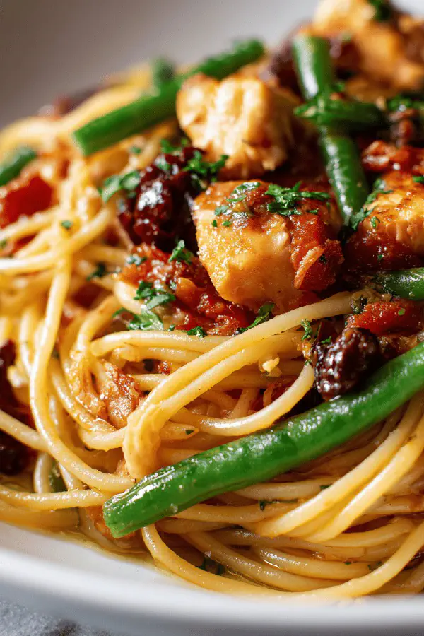 Cod Spaghettinis Green Beans