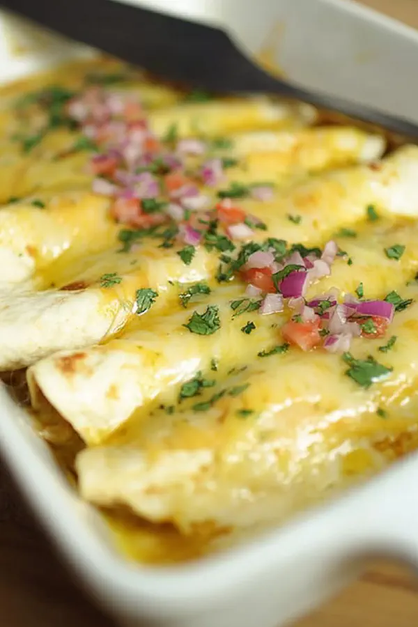 Creamy Chicken Enchiladas Twist