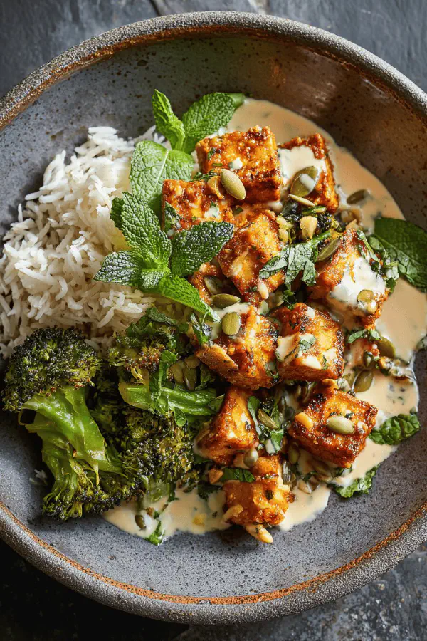 Crispy Air Fryer Tofu Satay