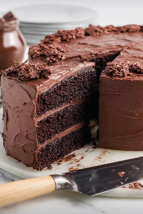 Dark Mocha Fudge Cake