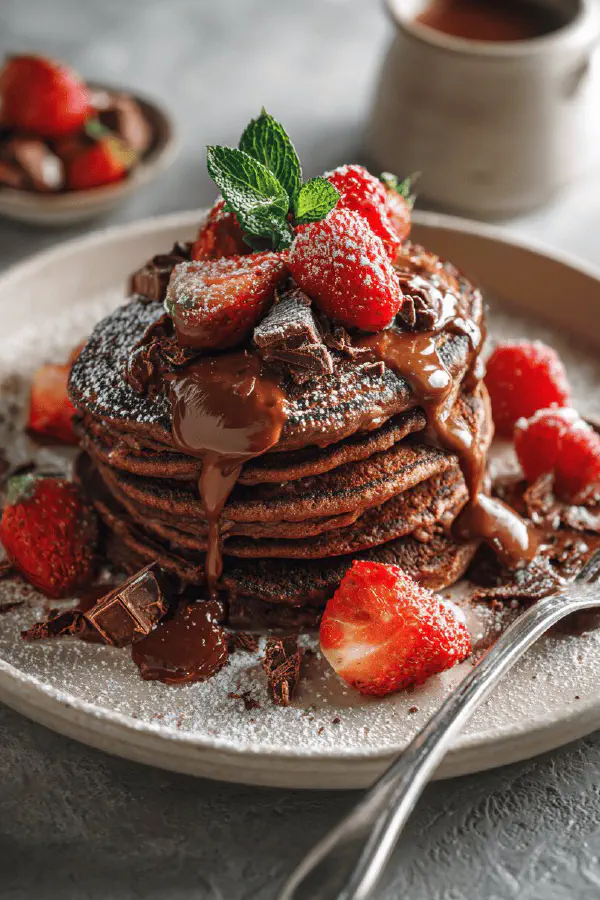 Double Chocolate Pancakes Twist