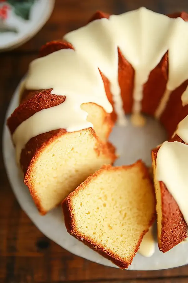 Eggnog Spice Pound Cake