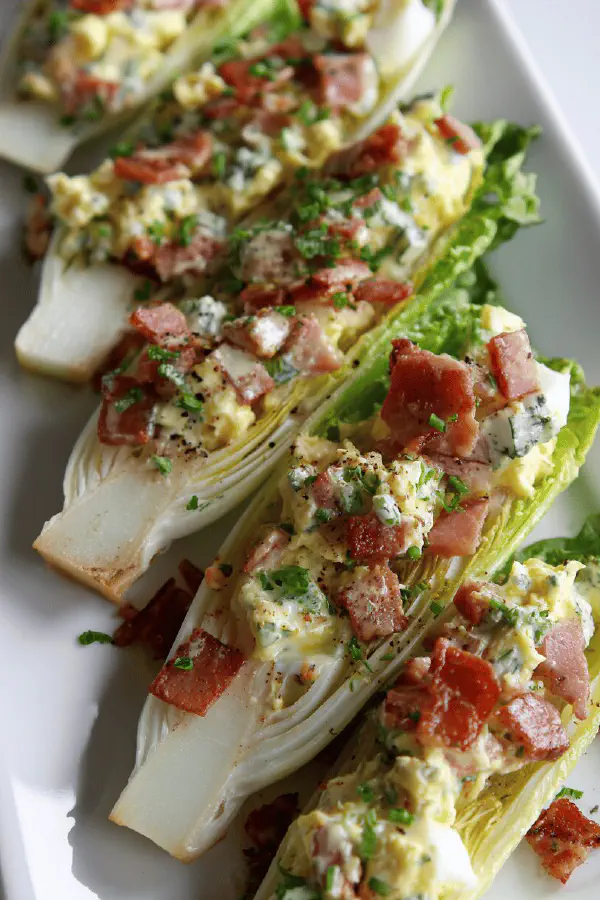 Endives Stuffed Eggs Bacon