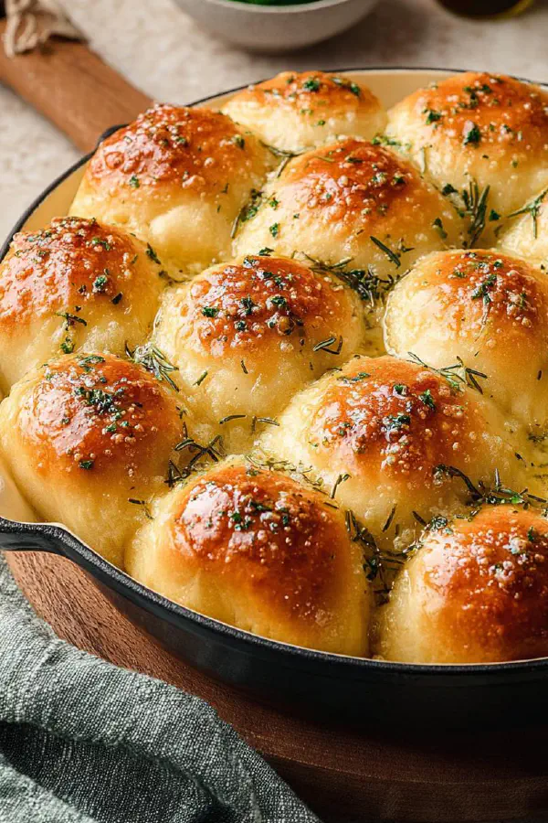Garlic Rosemary Pull-Apart Rolls