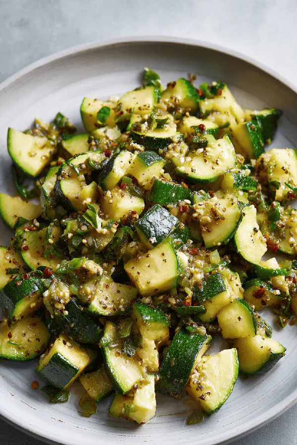 Garlic Sautéed Zucchini Medley