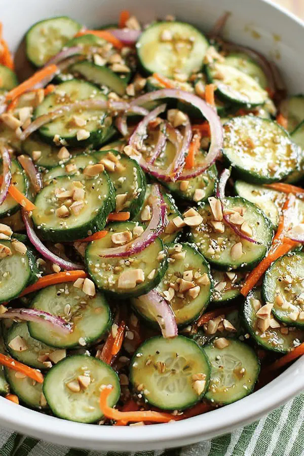 Garlic Soy Cucumber Salad