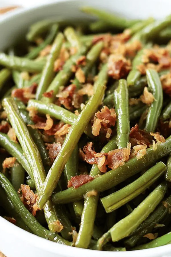Green Beans with Bacon Twist