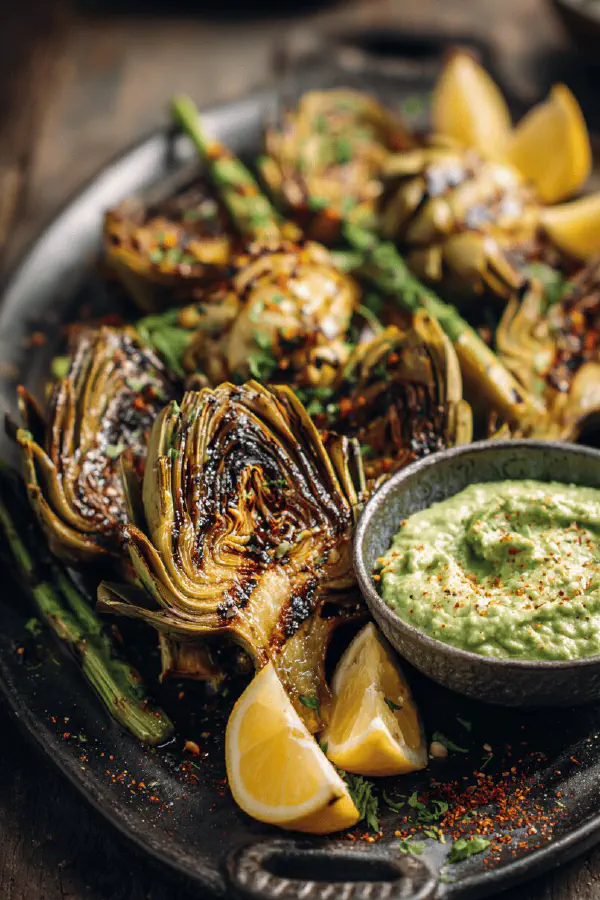 Grilled Artichokes Mayo Twist