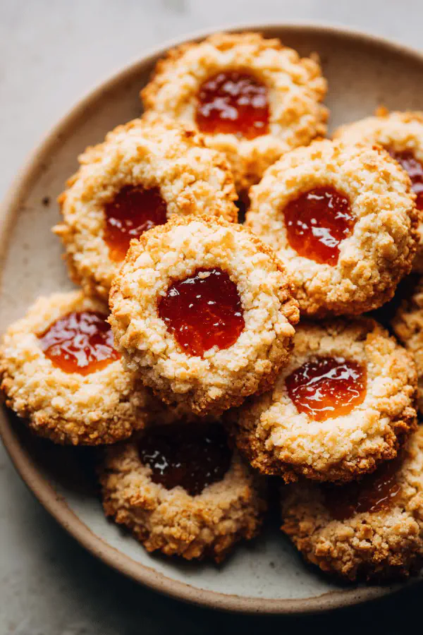 Jam Coconut Crunch Cookies