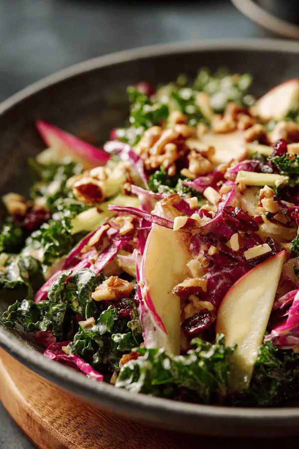 Kale Celery Waldorf Salad