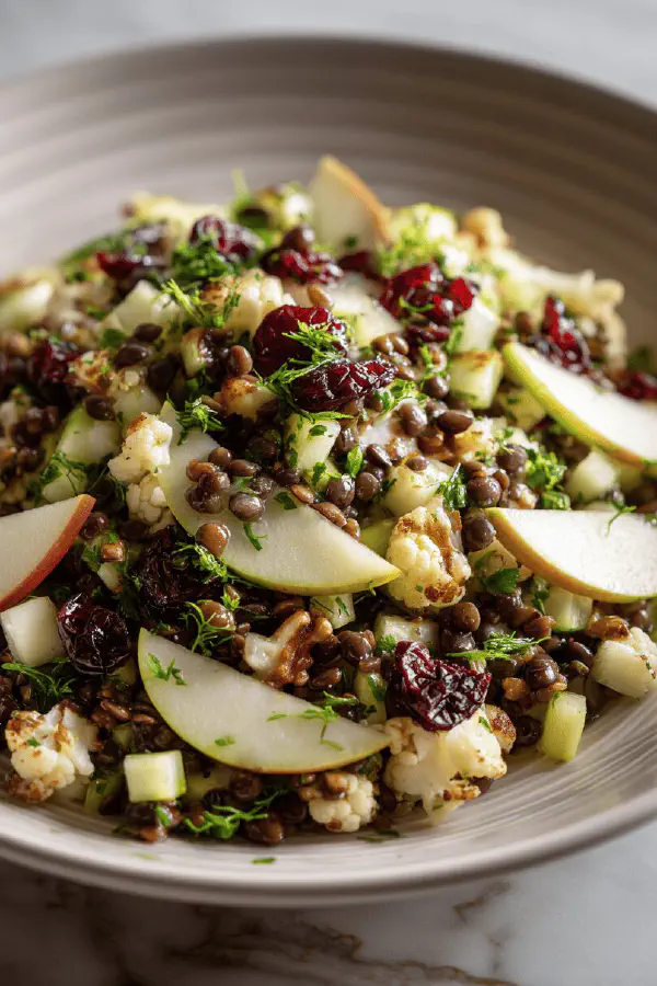 Legume Apple Herb Salad