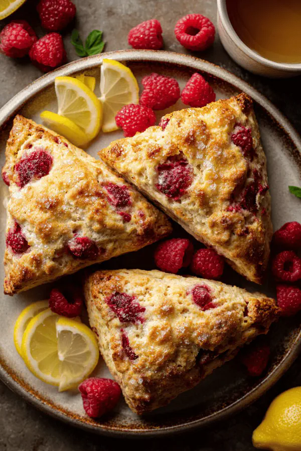 Lemon Raspberry Scones