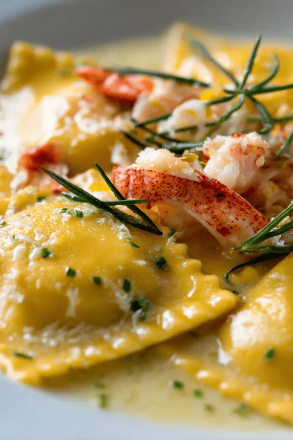 Lobster Ravioli with Citrus Butter