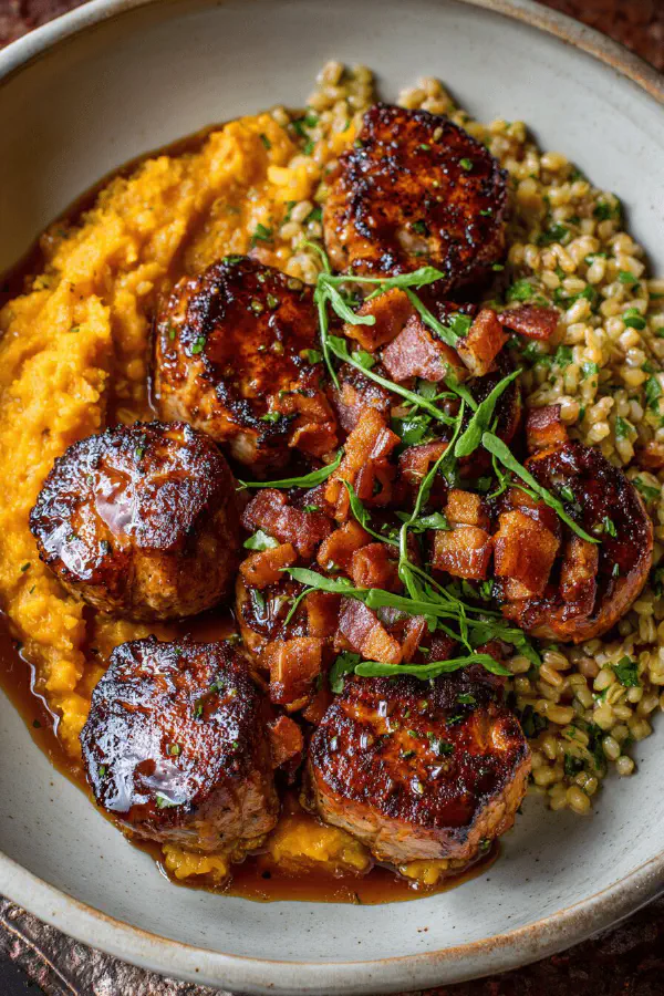 Maple-Glazed Pork Medallions