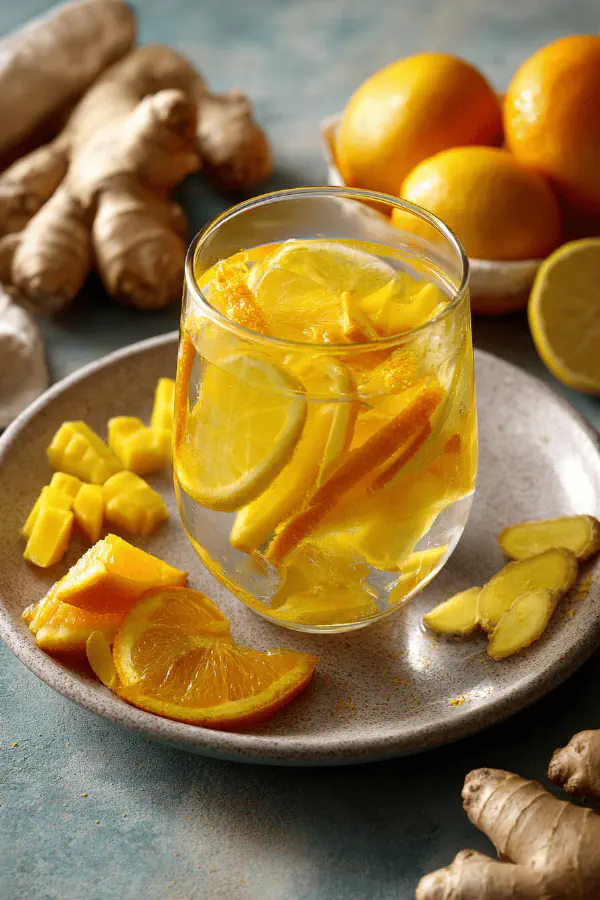 Orange Ginger Infused Water