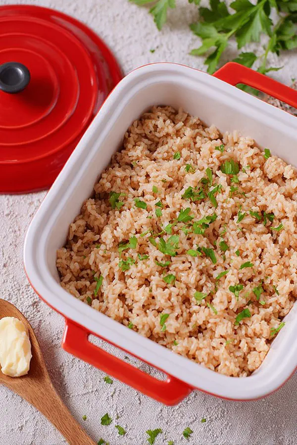 Oven Buttered Rice