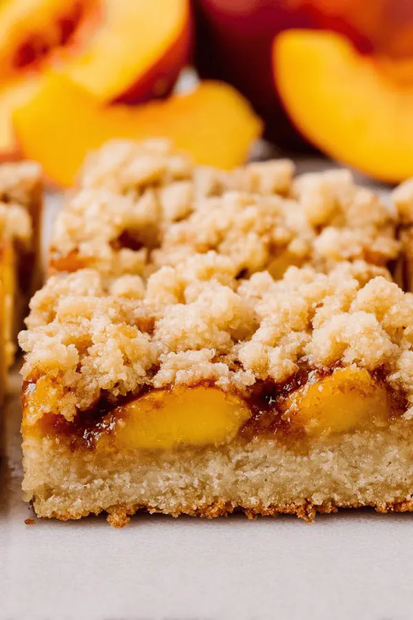 Peach Crumble Bars