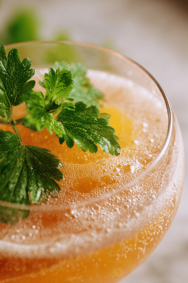 Peach-Verveine Kir