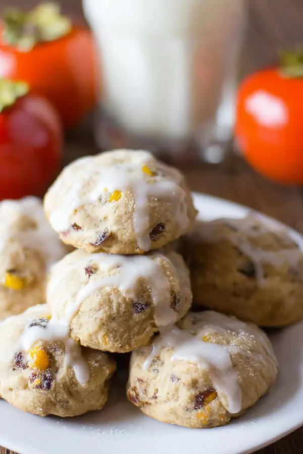 Persimmon Walnut Cookies