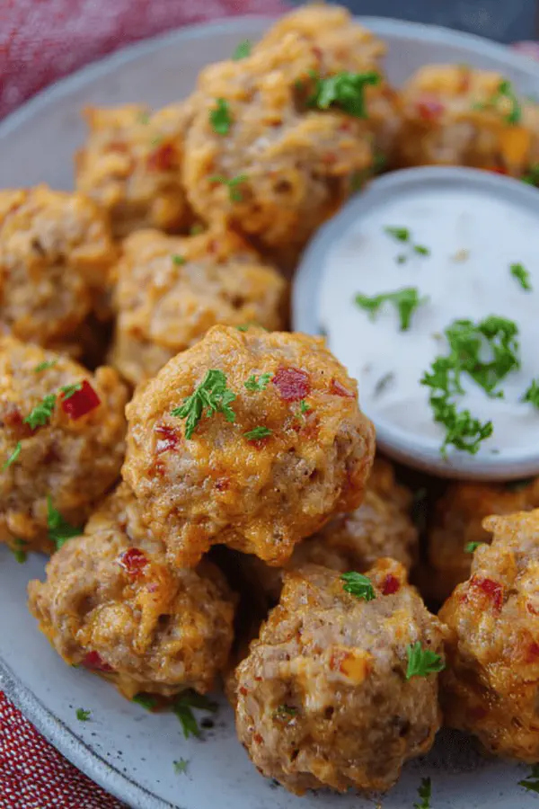 Pimento Cheese Sausage Balls Twist