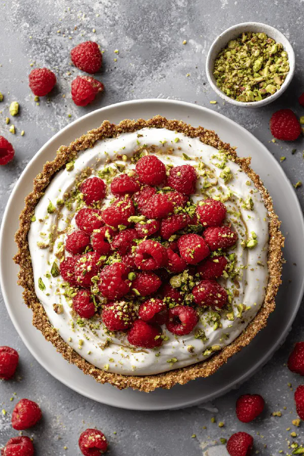 Pistachio Raspberry Tart