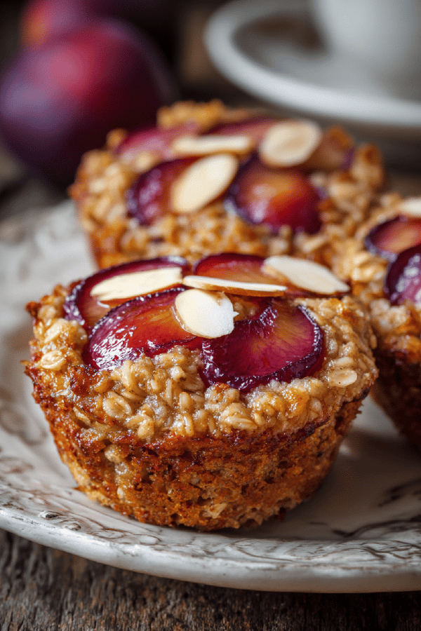 Plum Crumble Cakes