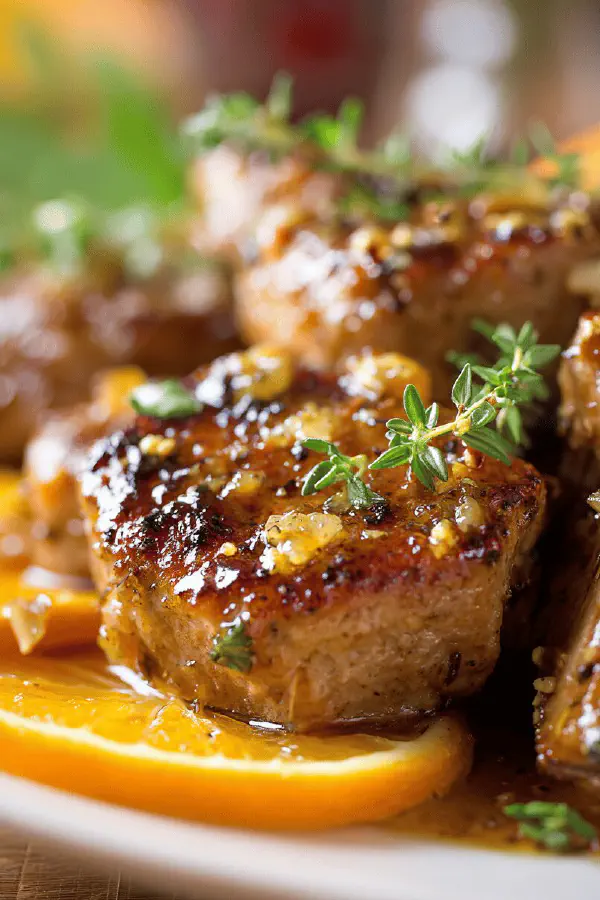 Pork Medallions Clementine Glaze