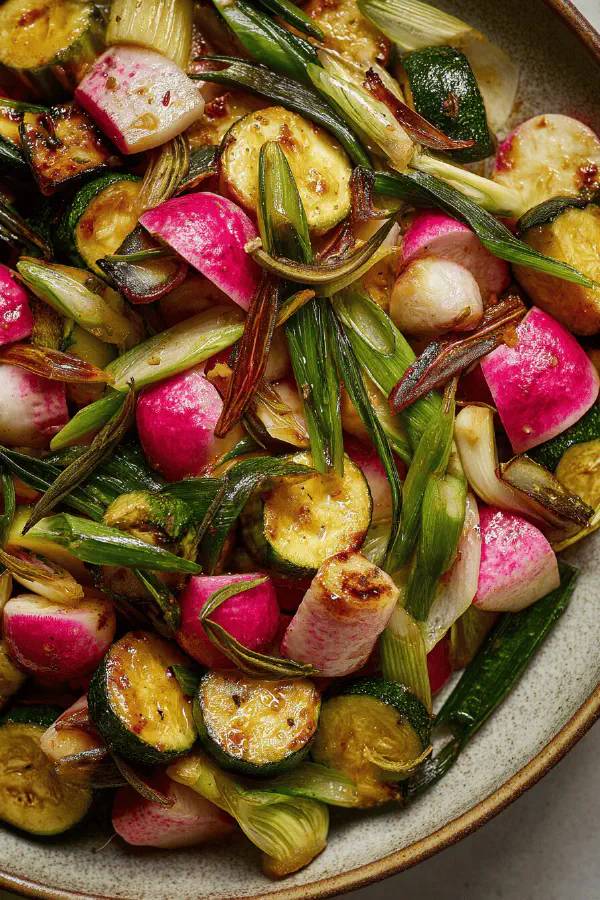 Radish Courgette Sauté