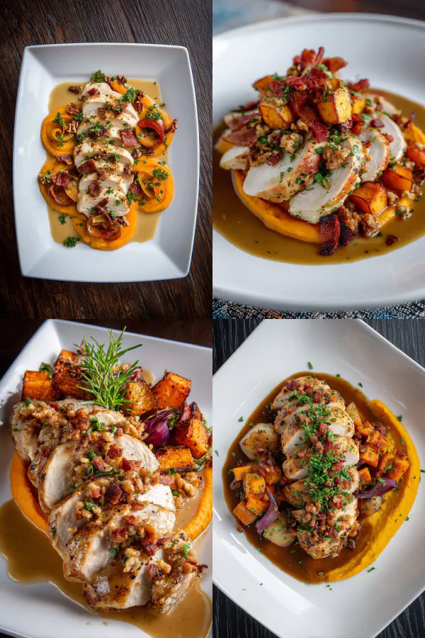 Roast Turkey Breast with Apples and Squash