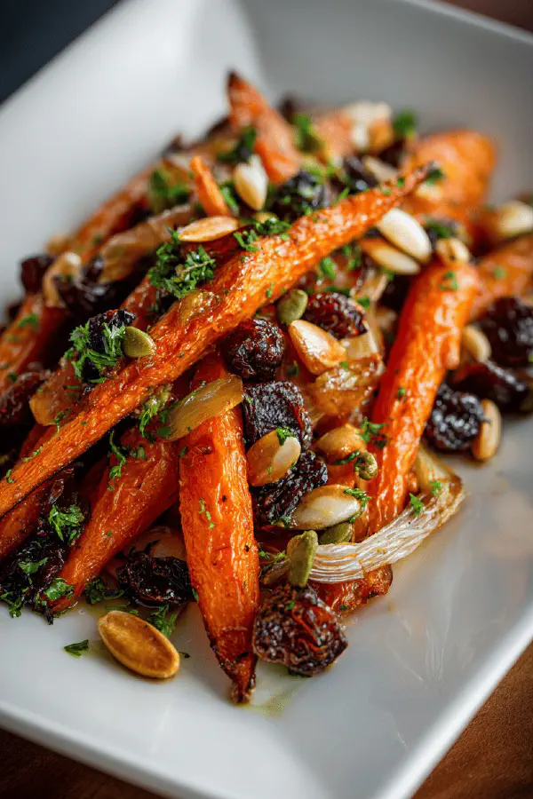 Roasted Carrots with Dried Fruits