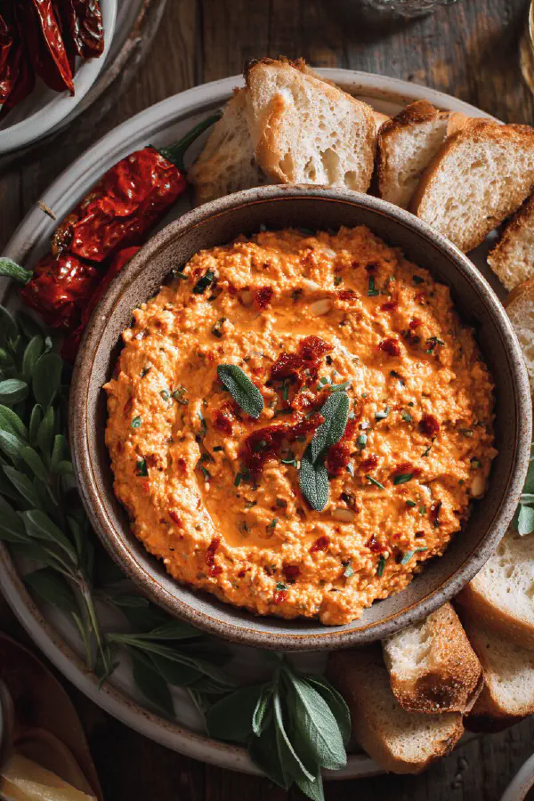 Roasted Red Pepper & Sun-Dried Tomato Dip